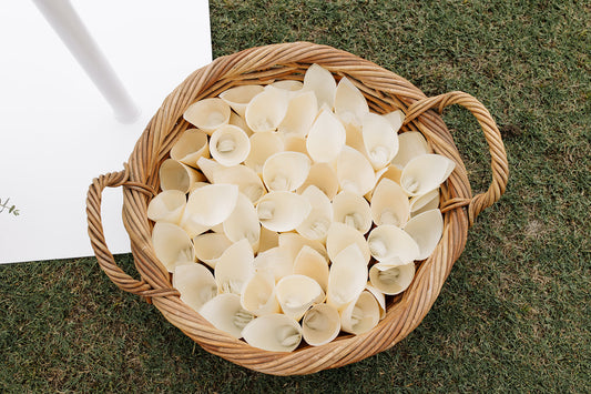 Confetti cones in a basket