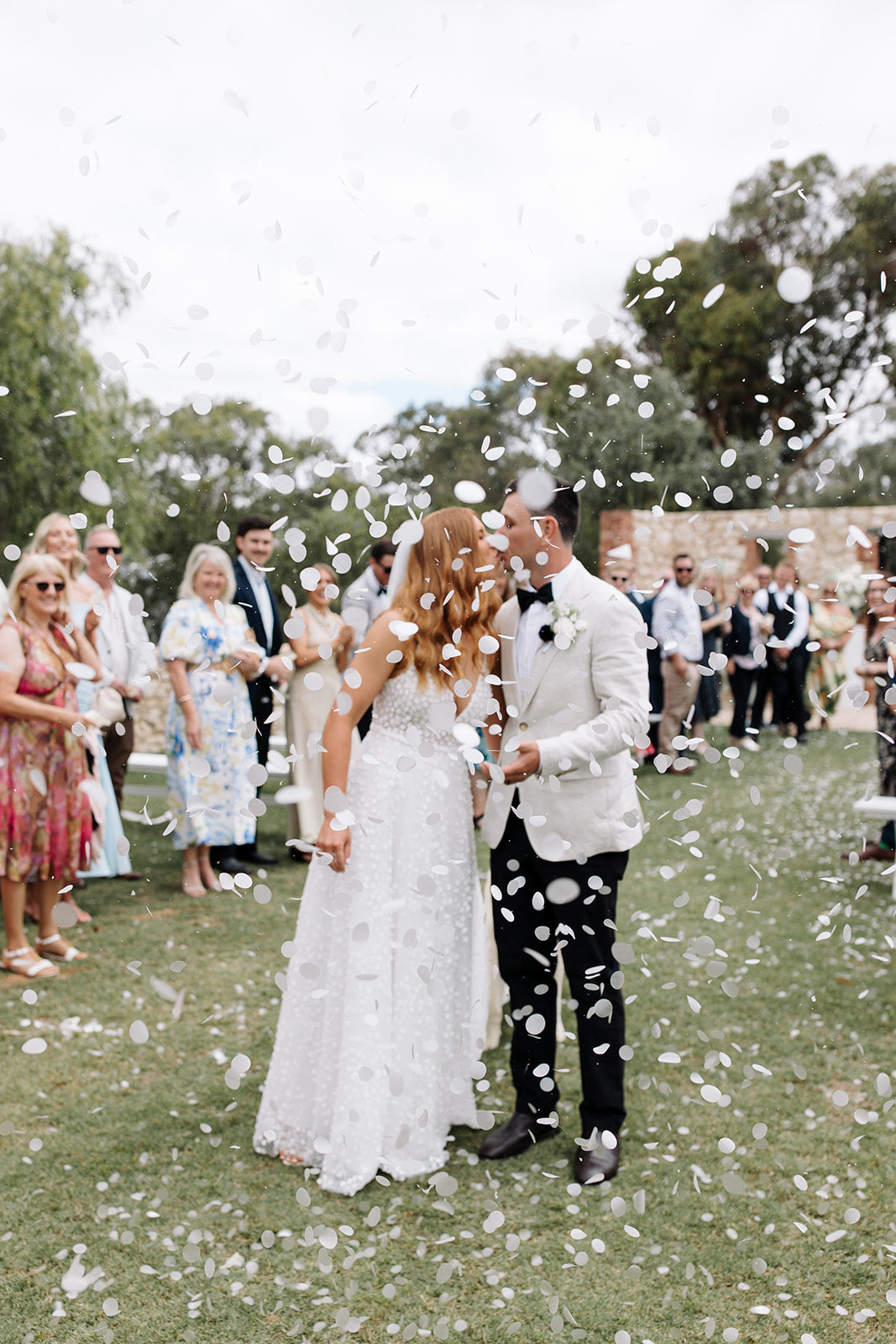 Confetti Kiss celebration.