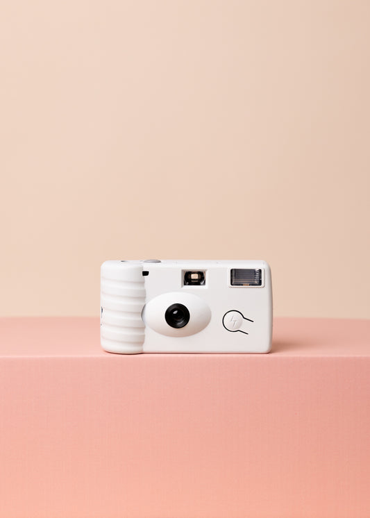 White Disposable Film Camera