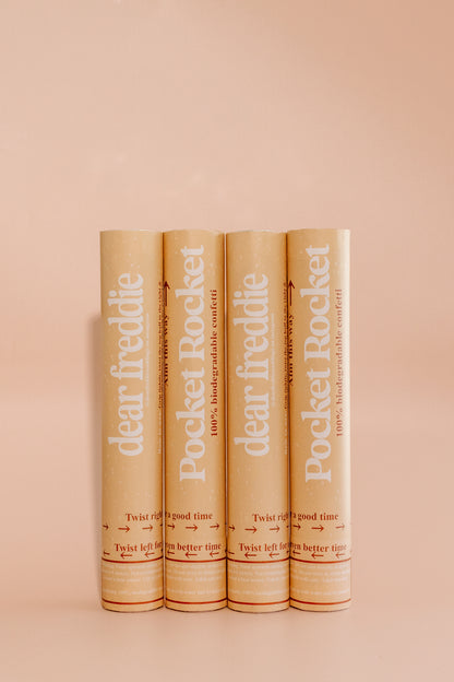Dear Freddie white confetti cannons bundle